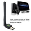 Drive Free USB2.0 WiFi Wireless Adapter Network Card Antenna Wi