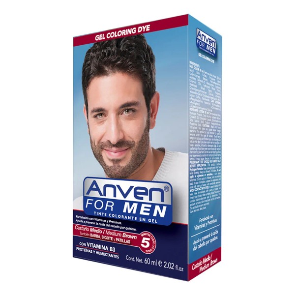Tinte Para Hombre Cabello Barba Y Bigote Anven For Men