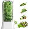 UgyDuky 2 Pcs Herb Keeper for Refrigerator, Airtight Herb Storage