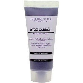 Nuestra Tierra Cosmética Mascarilla Facial Dtox Carbón Activado, con Regaliz, Despigmentante y Purificante, 60 g