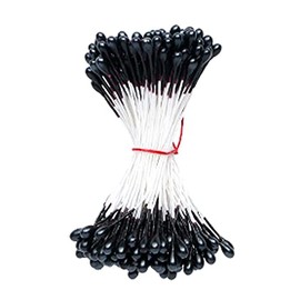 Nippon Chuko Nippon Chuko Flower Core for Knob Crafting, Black, Length 1.8 inches (4.5 cm), 144 Pieces, S54-9 for Japanese Handicrafts, Tsumami Crafting Flower Core