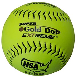 Worth NSA 12 inch Gold Dot Extreme Slowpitch Softball Balls, NI12CY