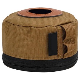 Fire Maple Fuel Canister Cover, 4.5x3 Polyester Canister Storage Cover for Travel Accessories BBQ Picnic Hiking Gas Tank Protective Case Propane Tank Holder Propane Fire Maple Fuel, Khaki, Khaki