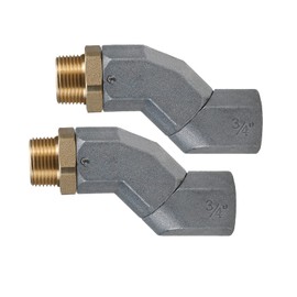 DasMarine 2 Pcs Fuel Swivel,Fuel Transfer Hose Swivel,360 Degree Rotating Connector for Fuel Nozzle and Fuel Transfer Hose (3/4")
