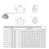 Taixin Hydraulic High Pressure Ball Valve 1/2'' NPT 5800PSI Hydraulic
