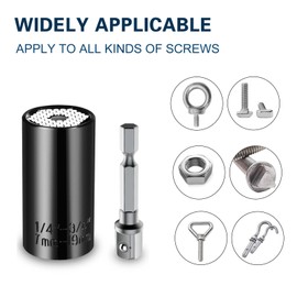 Qgond Stocking Stuffers for Men,Super Universal Socket Tools,Dad Gifts,Cool Stuff Gadgets Present Ideas Gifts,Gifts for Dad,Husband,Him,Father,Mens,Gifts Christmas for Men