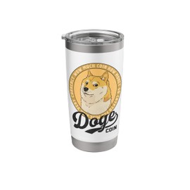 Dogecoin Doge Coin Logo Shiba Inu Dog Crypto Currency Meme Stainless Steel Insulated Tumbler