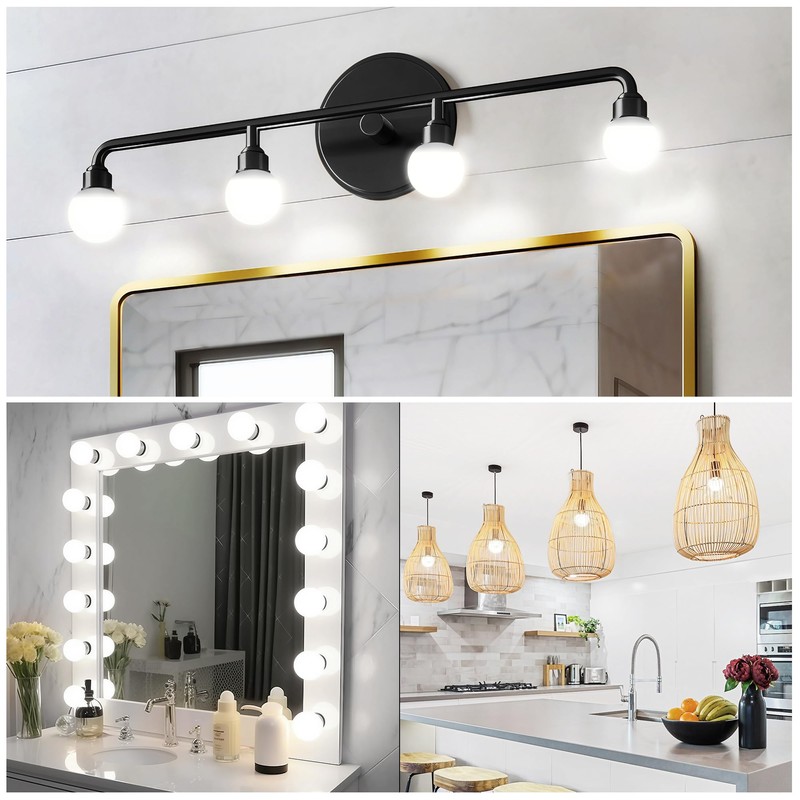 G25 LED Vanity Light Bulbs, 100W LED Globe Bulb Equivalent,