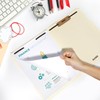 SUNEE File Folders with Fasteners, Manila Folders Letter Size, 2