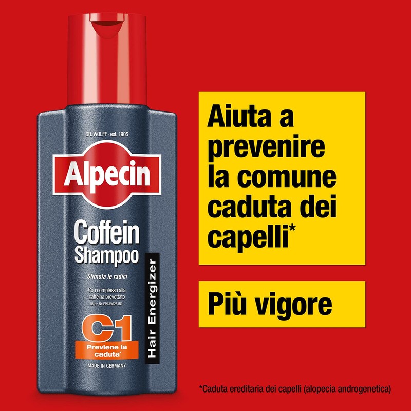 Alpecin Caffeine Shampoo C1 1x 250ml | Shampoo Anticaduta Efficace