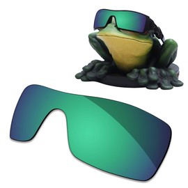 Acefrog 1.4 mm Thick AR Coated Polarised Replacement Lenses for Oakley Oil Rig Sunglasses - Moss Green - Inar Coated Polarized 1.4mm Thick