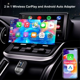 Universal Plug&Play USB Wireless Adapter For Apple CarPlay Android Auto Wireless Dongle US