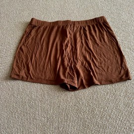Skims Copper Knit Pajama Shorts, Size XL NWT