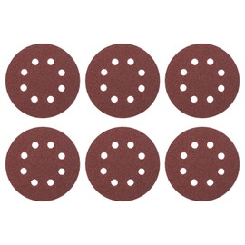 HARFINGTON 30 Pcs 5 Inch Sanding Disc 8 Hole 40 Grit Hook and Loop Sandpaper Random Orbital Sander Pads for Woodworking Automotive Metal Polishing