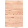 vidaXL Durable Bathroom Countertop in Light Brown - Solid Oak