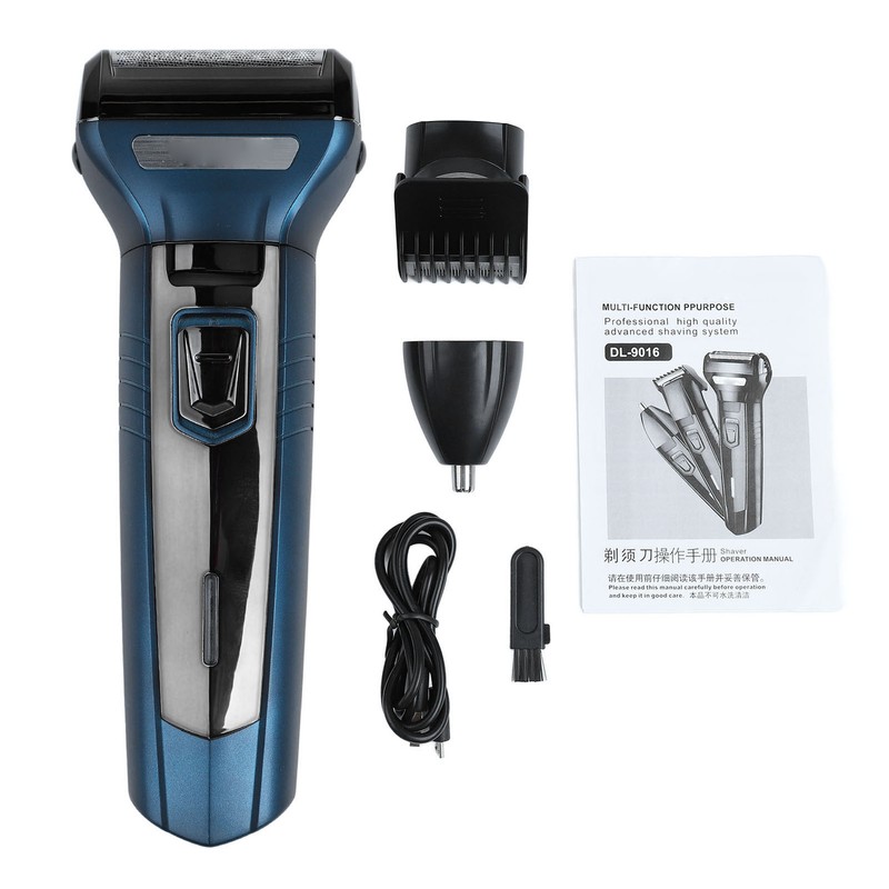 3 in 1 Electric Hair Clipper Washable Cutter Head Nose