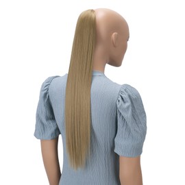 PRETTYSHOP 60 cm Hairpiece HC23, Straight Ponytail Braid Hair Extension, Ash Blonde