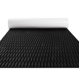 FOCEAN Boat Flooring EVA Foam Boat Decking Camo Marine Flooring Self-Adhesive Marine Mat for Motorboat RV Yacht Kayak, 94.5''x 15.7'', Black