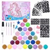 DSYZWEE Glitter Tattoo Set, 30 Colours Glitter Tattoos, Children's Glitter