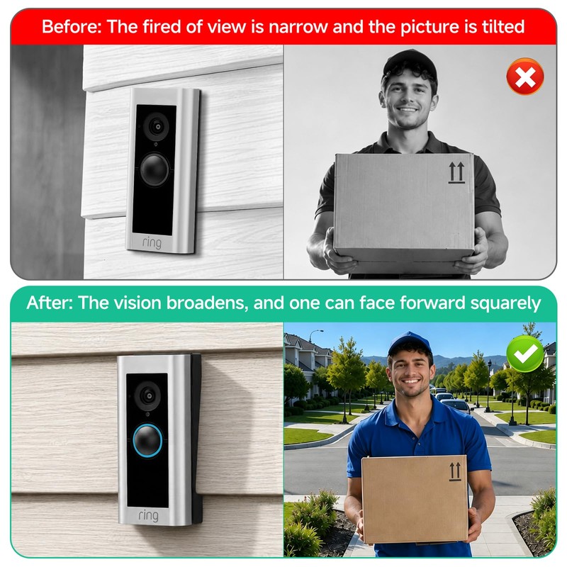 OLAIEK Vinyl Siding Mount for Ring Video Doorbell Pro/Pro 2/Wired