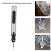 Electric Engraving Pen Aluminum Alloy Silver Mini Micro Engraver with