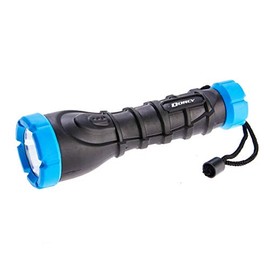 Dorcy Linterna LED resistente a la intemperie de 120 lúmenes con agarre antideslizante y cordón de nailon, varios colores (41-2958)