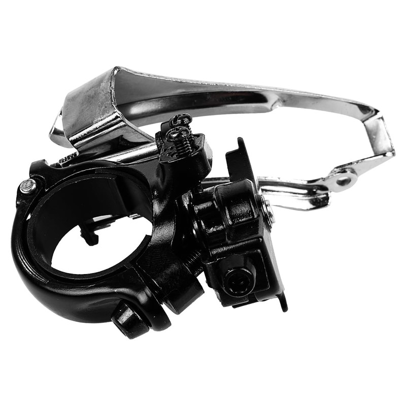 Ieron 3-Speed Bike Front Derailleur, Top/Bottom Pull, Fits 31.8/34.9mm Tubes,