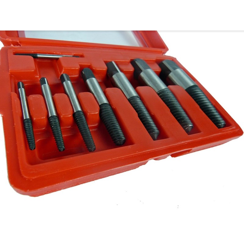 8pc Screw Bolt Stud Extractor Set Broken Damaged Bolt Screw