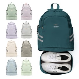 coofay Small Gym Backpack For Women Waterproof Backpack With Shoe Compartment Lightweight Travel Backpack Workout Sports Backpack Small Gym Bag