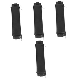 DOITOOL 4pcs Notebook Elastic Band Pen Holder Pouch Scratch Pen Storage Bag for Journals Notebooks and Planners Portable Design Black for School and Office Use