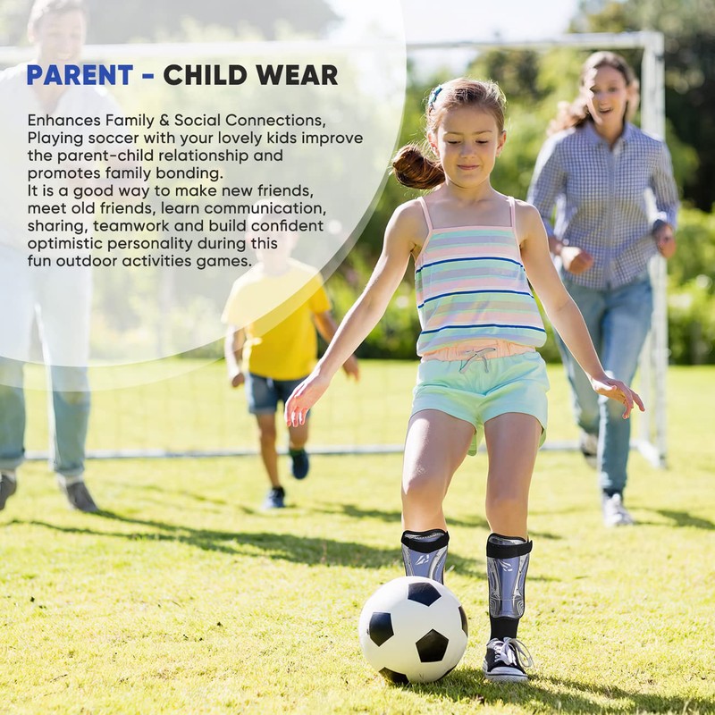 Soccer Football shin Guards with Low-Profile Flexible Super Protection,Great for