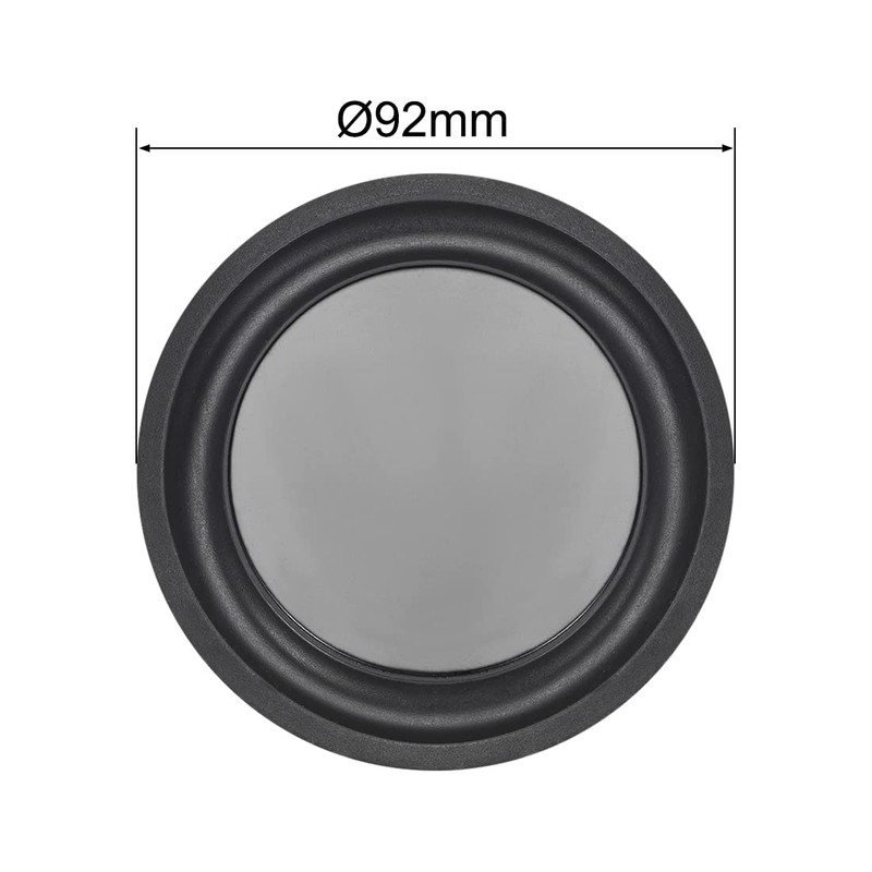 sourcing map Bass Speaker Passive Cooler Rubber Vibration Plate DIY