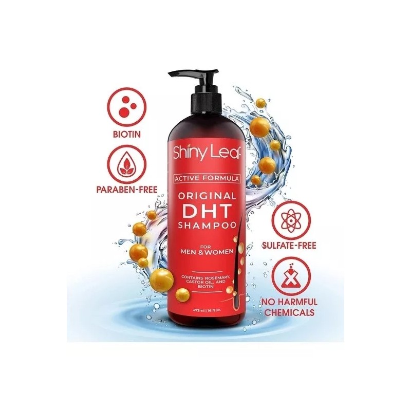 Shiny Leaf Dht Blocker Shampoo Shiny Leaf 2 Piezas Unisex