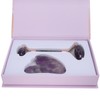 Portable Face Roller Massager Facial Beauty Roller Heart Shaped Gua