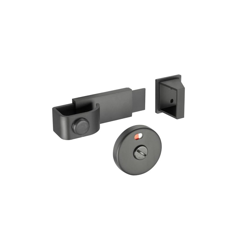 Matte Black Slide Indicator Bolt for Cubicle Doors