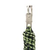 Pfiff 101933 Lead Rope, Braided, Panic Hook, Black/Green, Length 210