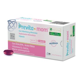 Previta-mom Suplemento Alimenticio caja con 30 Cápsulas