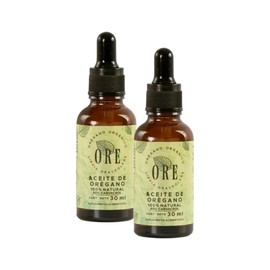 ORE Organic Oregano Oil Supplement, 100% Natural, 80% Carvacrol, Lippia Graveolens, No Preservatives, 30 ml, 2 Pack