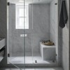 Crapyt 2 Pcs Bathroom I-Form Shower Glass Door Handle, Single