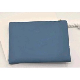 Dolce&Gabbana Dolce Gabbana Light Blue Zip Pouch Wallet Makeup Holder