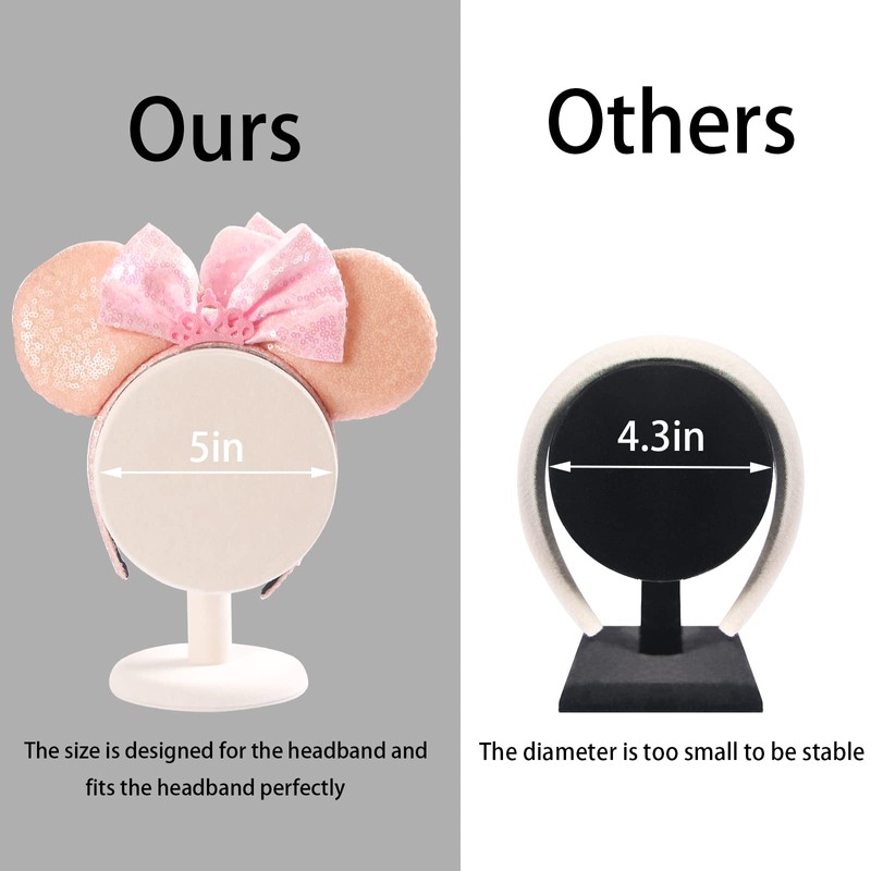 ByKen T-bar Headband Holder Organizer,Hair Band Ear Jewelry Accessories Display