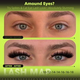 Manga Lash Clusters Spiky Eyelash Clusters Wispy Anime Eyelash Extensions