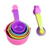 10-Piece Measuring Cups and Measuring Spoons Set Plastic Multicoloured for