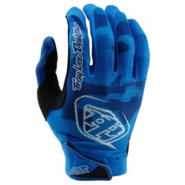 Troy Lee Designs Air Glove for Motocross MX Mountain Biking, Blotted Bright Blue, Medium