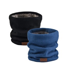 NovForth Unisex Winter Ski Neck Warmer, Fleece Tube Scarf, Gaiter Mask, Thick Windproof Loop Scarf - m