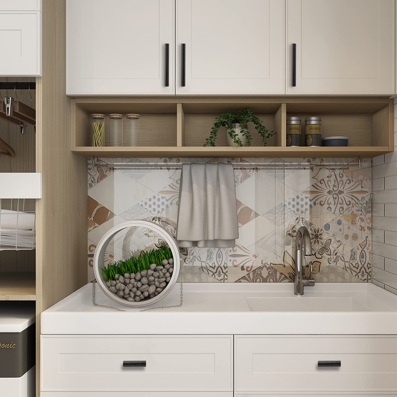 homdiy Cabinet Knobs Black Drawer Knobs 25 Pack - Cupboard