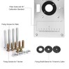 Aluminium Router Table Insert Plate with 4 Rings and Screws