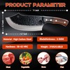 ANLJNCC Meat Cleaver Knife for Meat Cutting with Sheath, Professional