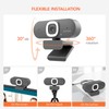 Nuroum V15AFL 2K Webcam with Ring Light, Auto Focus 1080P