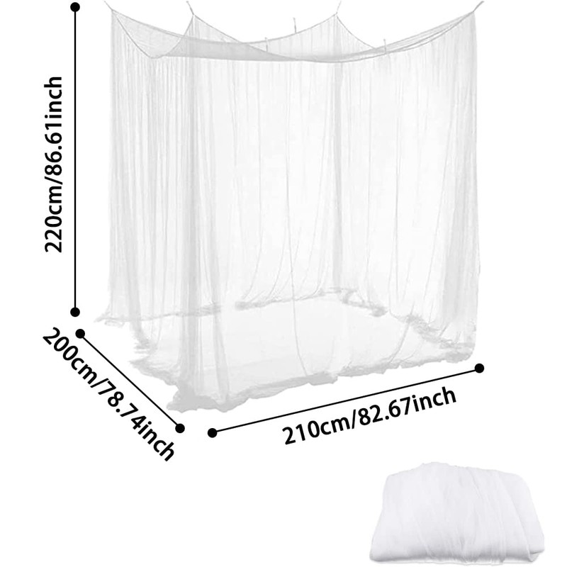 Mosquito Net, UQTUKO Single Opening Mosquito Net, Rectangular Mosquito Net
